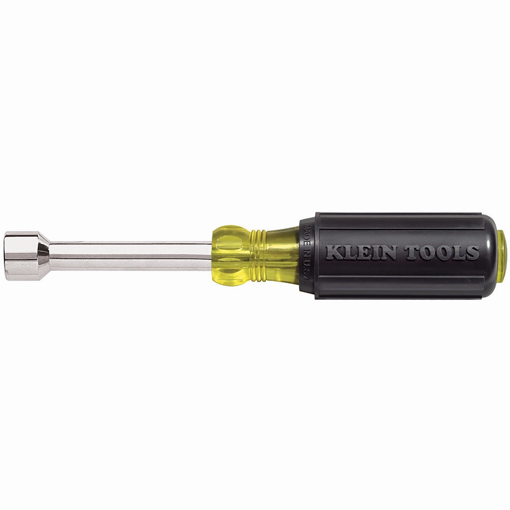 Klein Tools 630-1/2 1/2" x 7.3" Cushion-Grip Hollow-Shank Nut Driver with 3" Shank