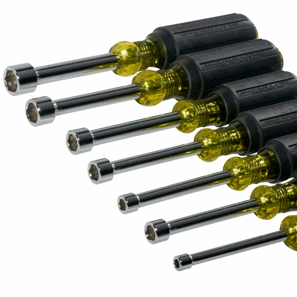 Klein Tools 631 Cushion-Grip Nut-Driver Set, 7 Piece