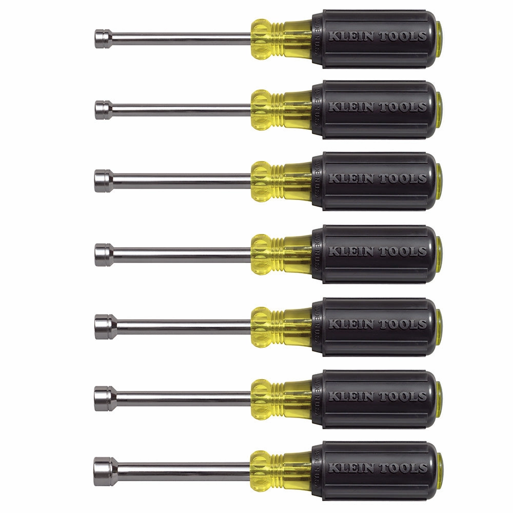 Klein Tools 65160 Metric Nut Driver Set, 3-Inch Shafts, 7-Piece