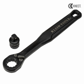 Klein Tools 65301ADP KNECT (S) Pass Through Ratchet and 1/4" Drive Socket Adapter Set