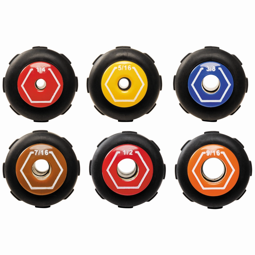 Klein Tools 65438MAG Color-Coded Magnetic Hollow-Shaft Heavy-Duty Nut Driver, 3/8"