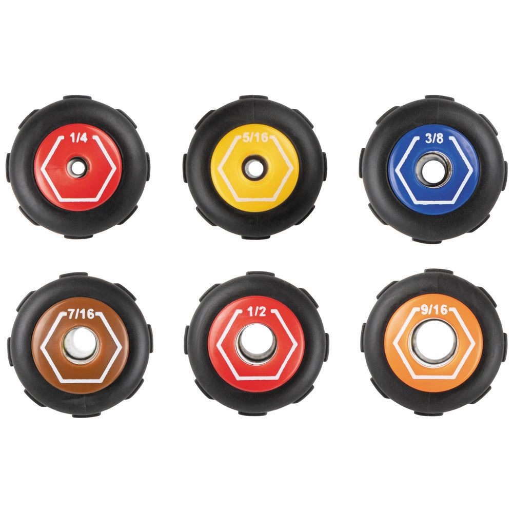 Klein Tools 654716MAG Color-Coded Magnetic Hollow-Shaft Heavy-Duty Nut Driver, 7/16"