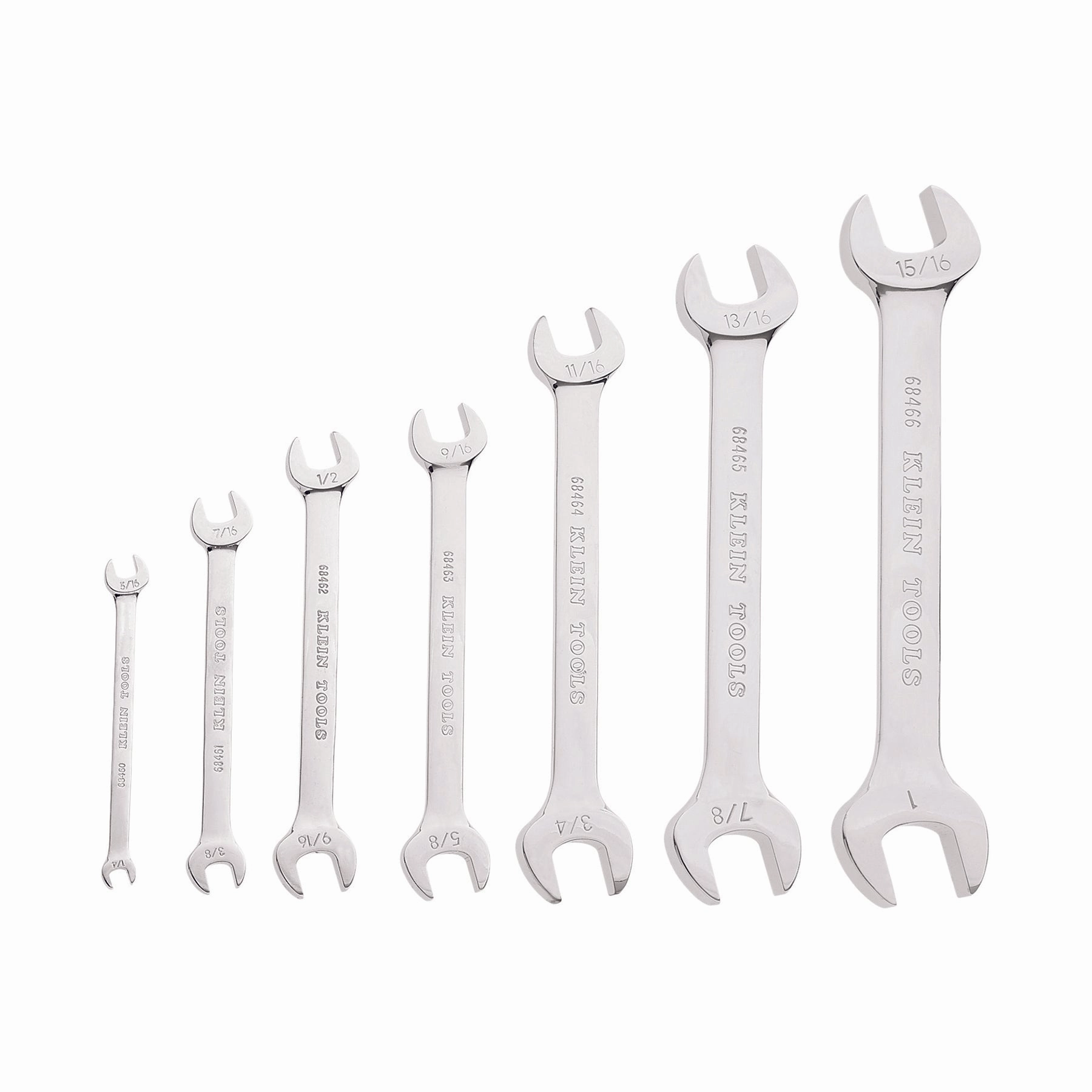 Klein Tools 68452 Open-End Wrench Set, 7-Piece