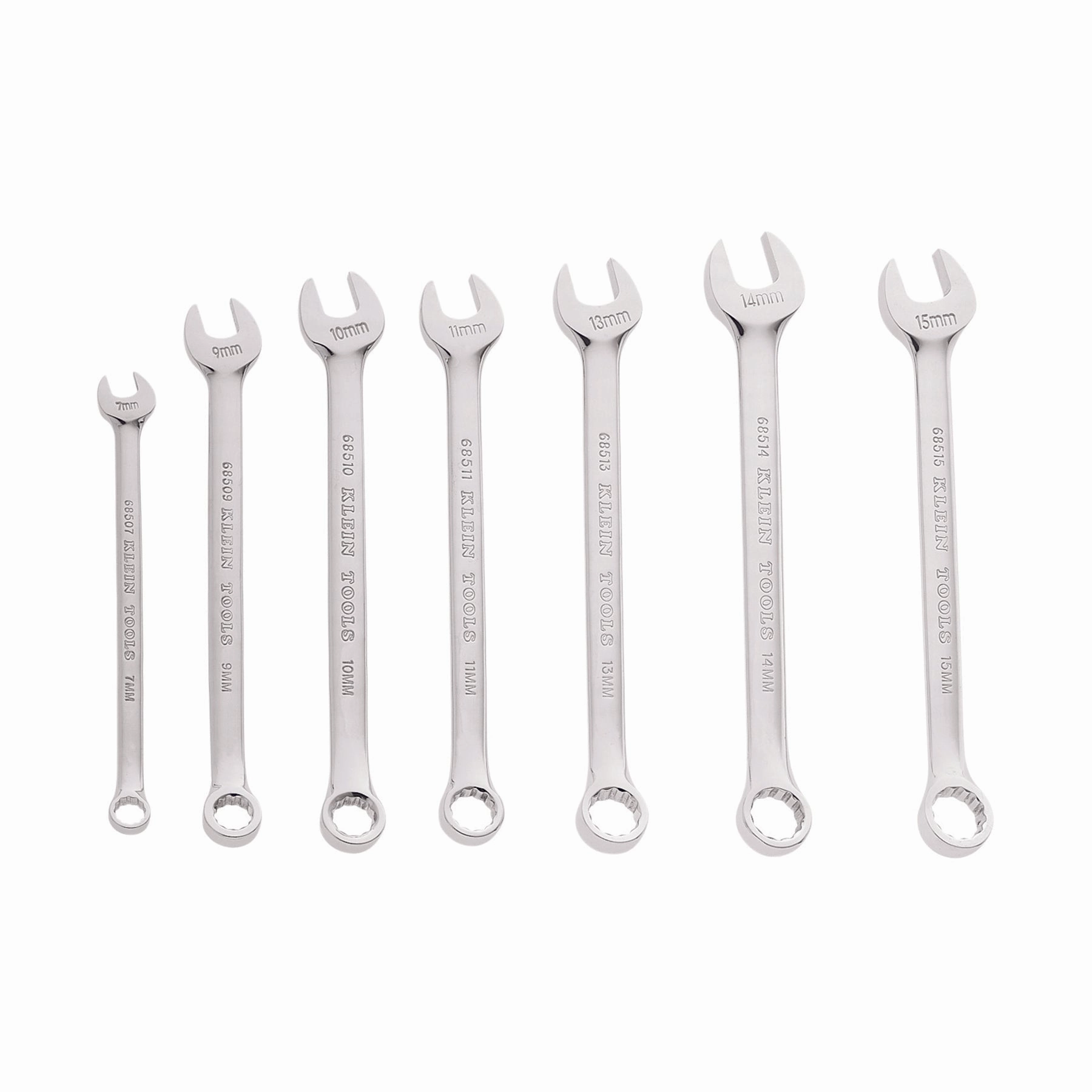 Klein Tools 68500 Metric Combination Wrench Set, 7 Piece