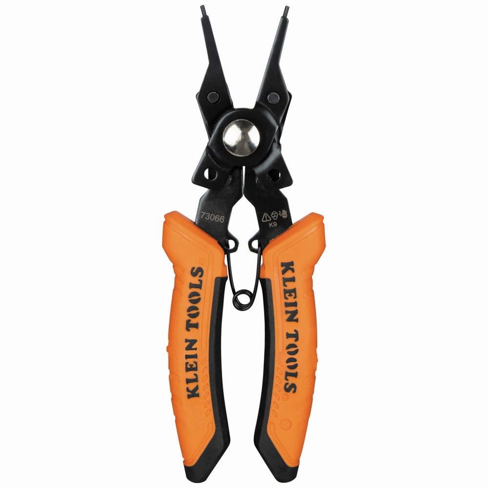 Klein Tools 73066 6-in-1 Interchangeable Snap Ring Pliers