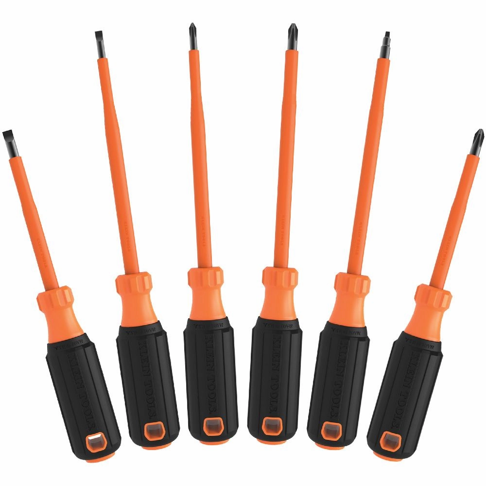 Klein Tools 85076INS Screwdriver Set, 1000V Insulated, 6-Piece