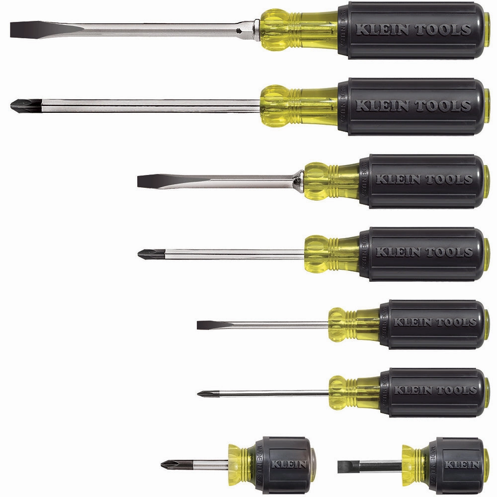 Klein Tools 85078 Screwdriver Set, Multi-Application, 8-Piece