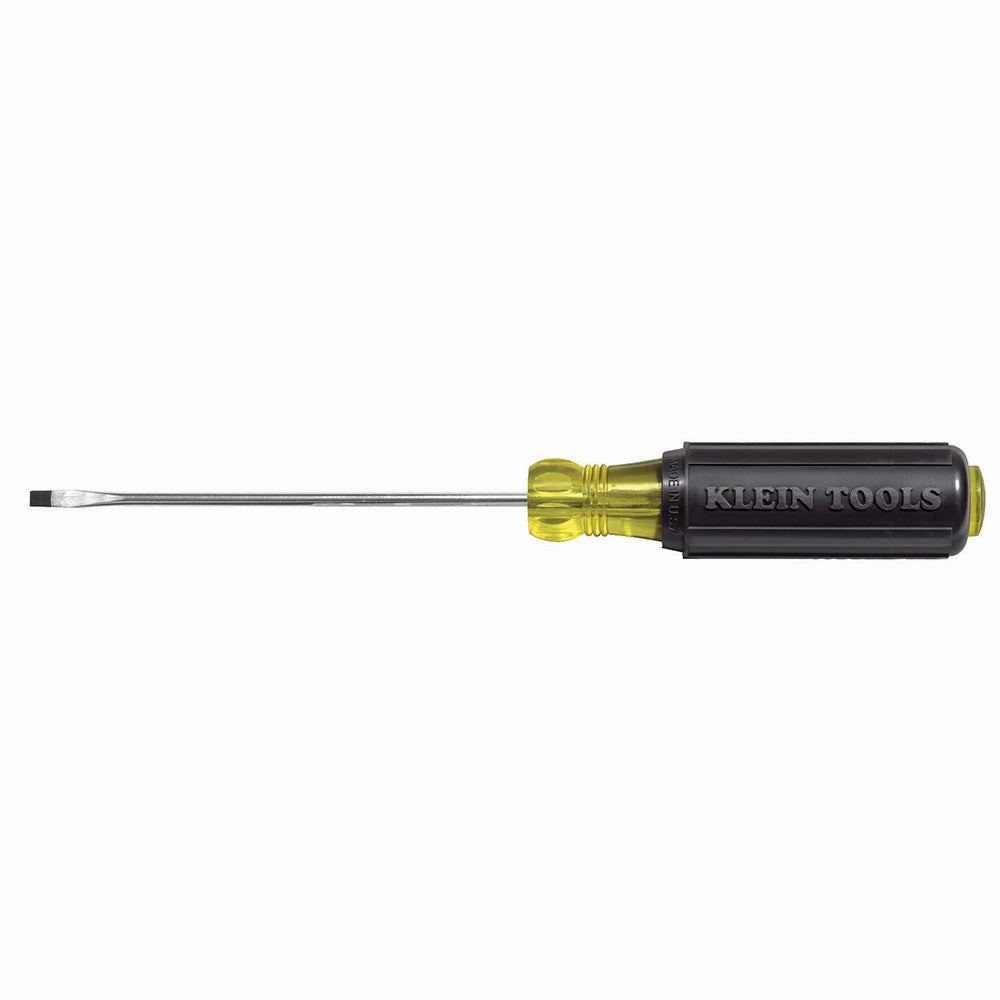Klein Tools 85484 Mini Slotted and Phillips Screwdriver Set with Tip-Identand Premium Chrome Plated Shafts, 4-Piece