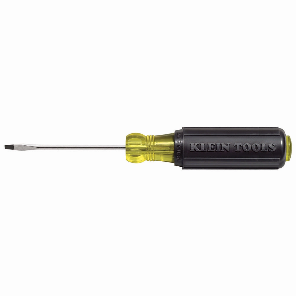 Klein Tools 85484 Mini Slotted and Phillips Screwdriver Set with Tip-Identand Premium Chrome Plated Shafts, 4-Piece
