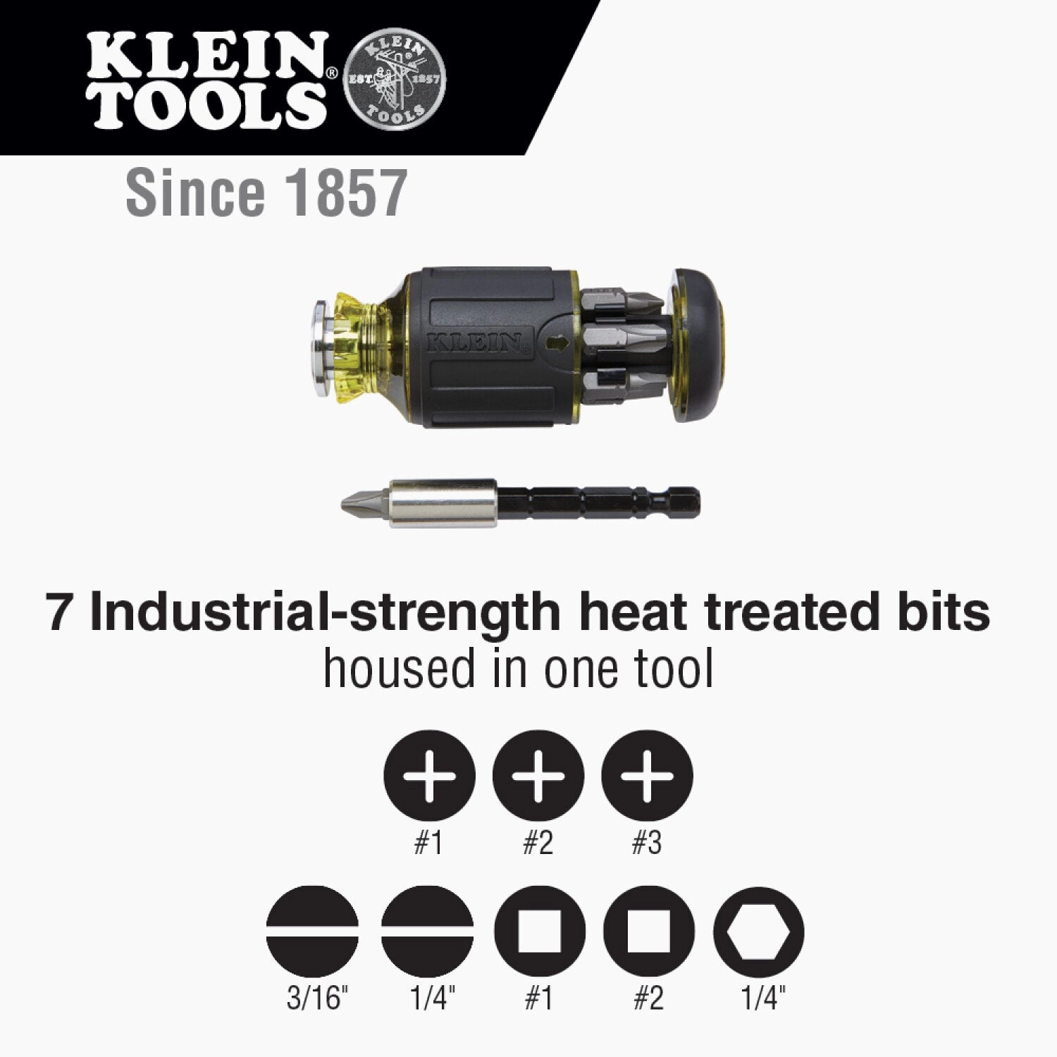 Klein Tools 85515HD Flip Socket, Mini Ratchet and Multi-Bit Driver Set, 3 Pc.