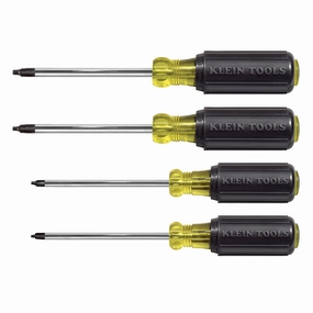 Klein Tools 85664 Screwdriver Set, Square Recess, 4-Piece