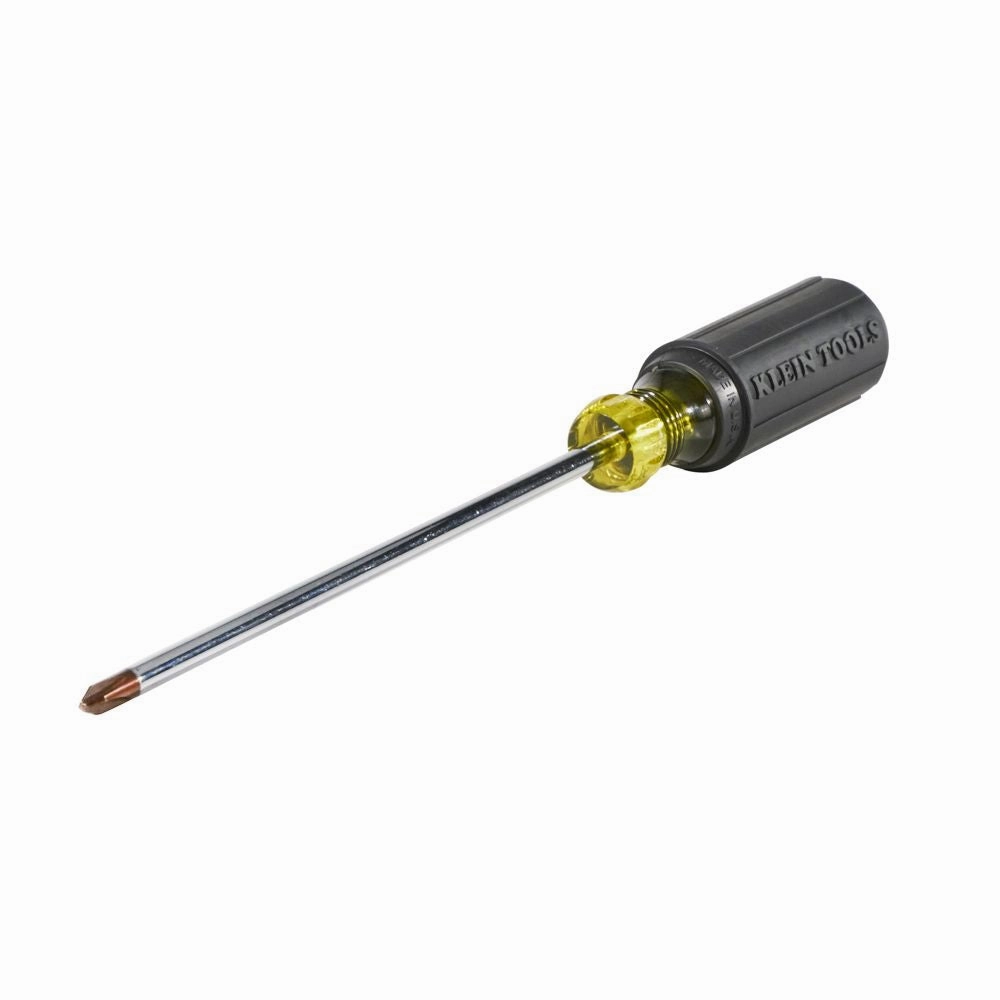 Klein Tools 85742 Screwdriver Set, 3/16 Cabinet and #2 Phillips Precision Machined Tips, Cushion-Grip Handles, Round Shank, 2-Piece