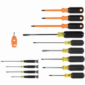 Klein Tools 85814 Color-Coded Screwdriver Set, 14 Pc.