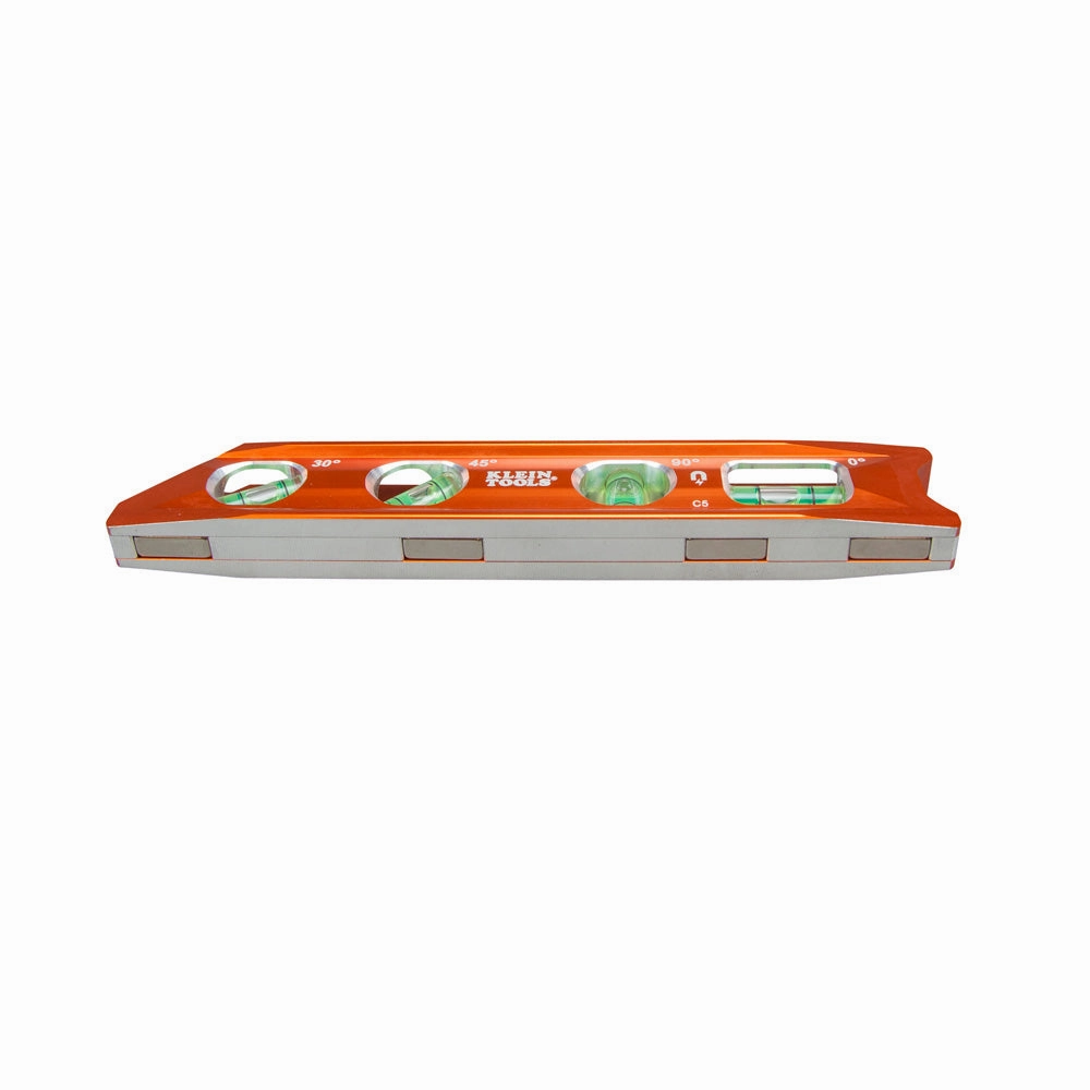 Klein Tools 935RB Torpedo Billet High-Viz Level with Rare Earth Magnet and Tapered Nose