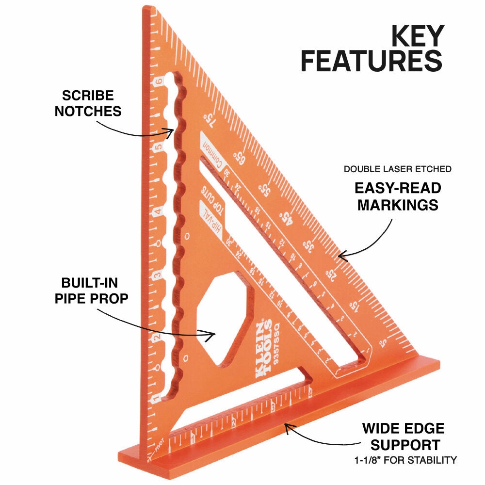 Klein Tools 935SQVP Rafter and Framing Square Set
