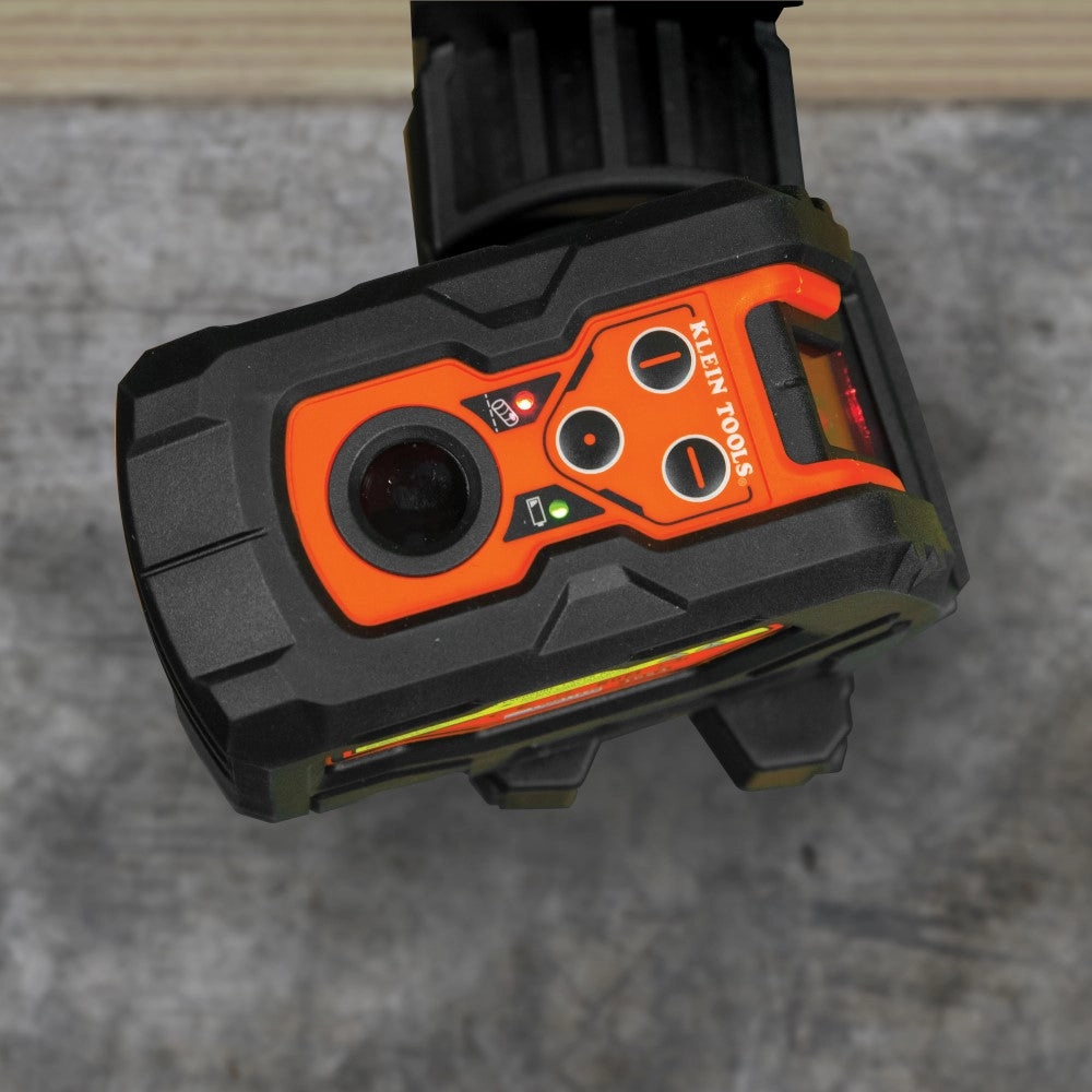 Klein Tools 93LCLS Cross Line Laser Level with Plumb Spot, Self-Leveling, Includes Magnetic Mounting Clamp