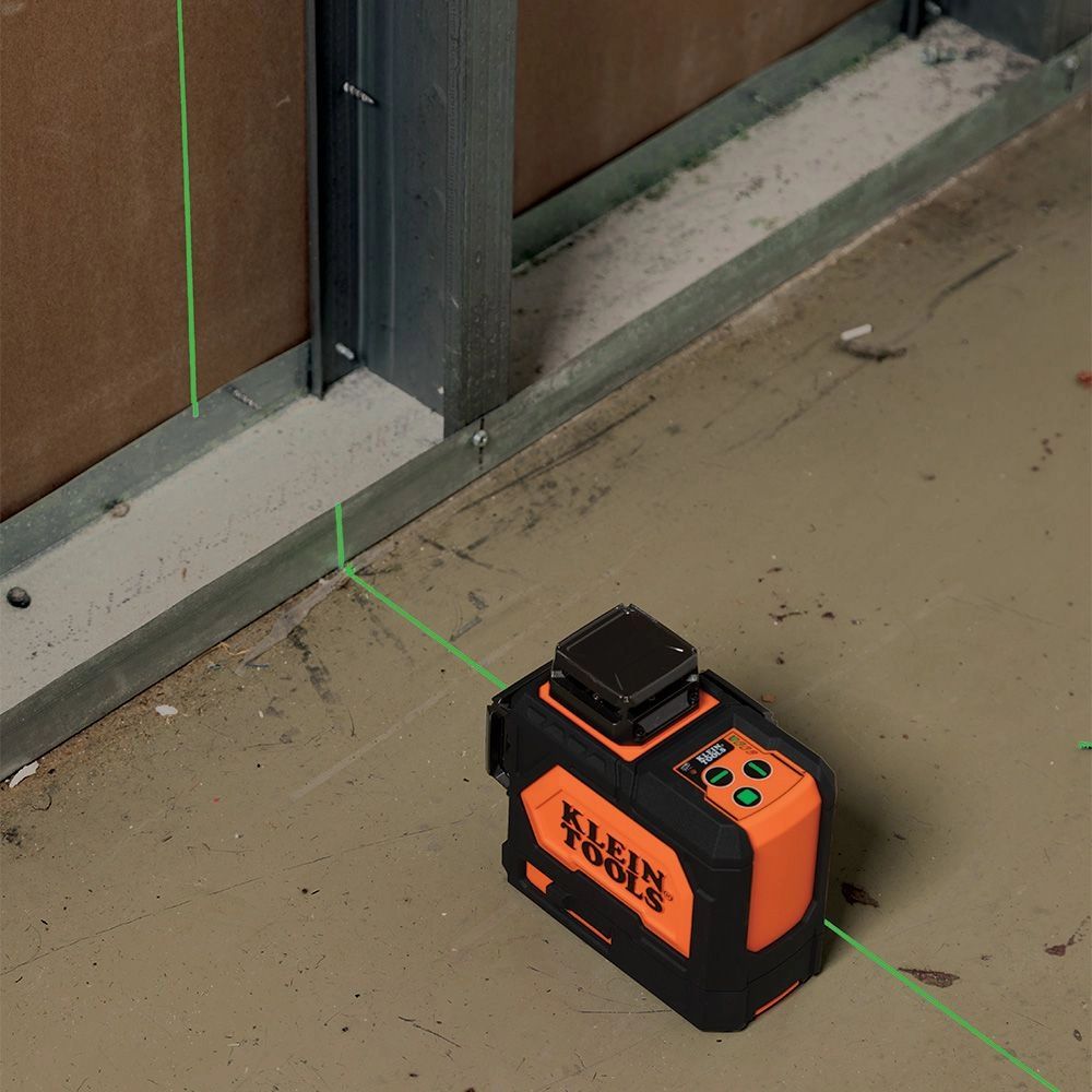 Klein Tools 93PLL Rechargeable Self-Leveling Green Planar Laser Level