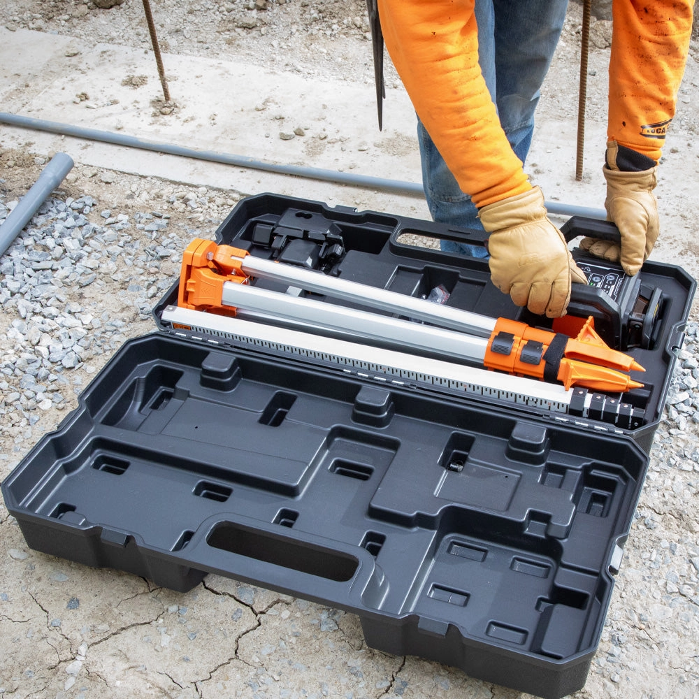 Klein Tools 93RLS Green Rotary Laser Level, Self-Leveling with Plumb Spot and Tripod