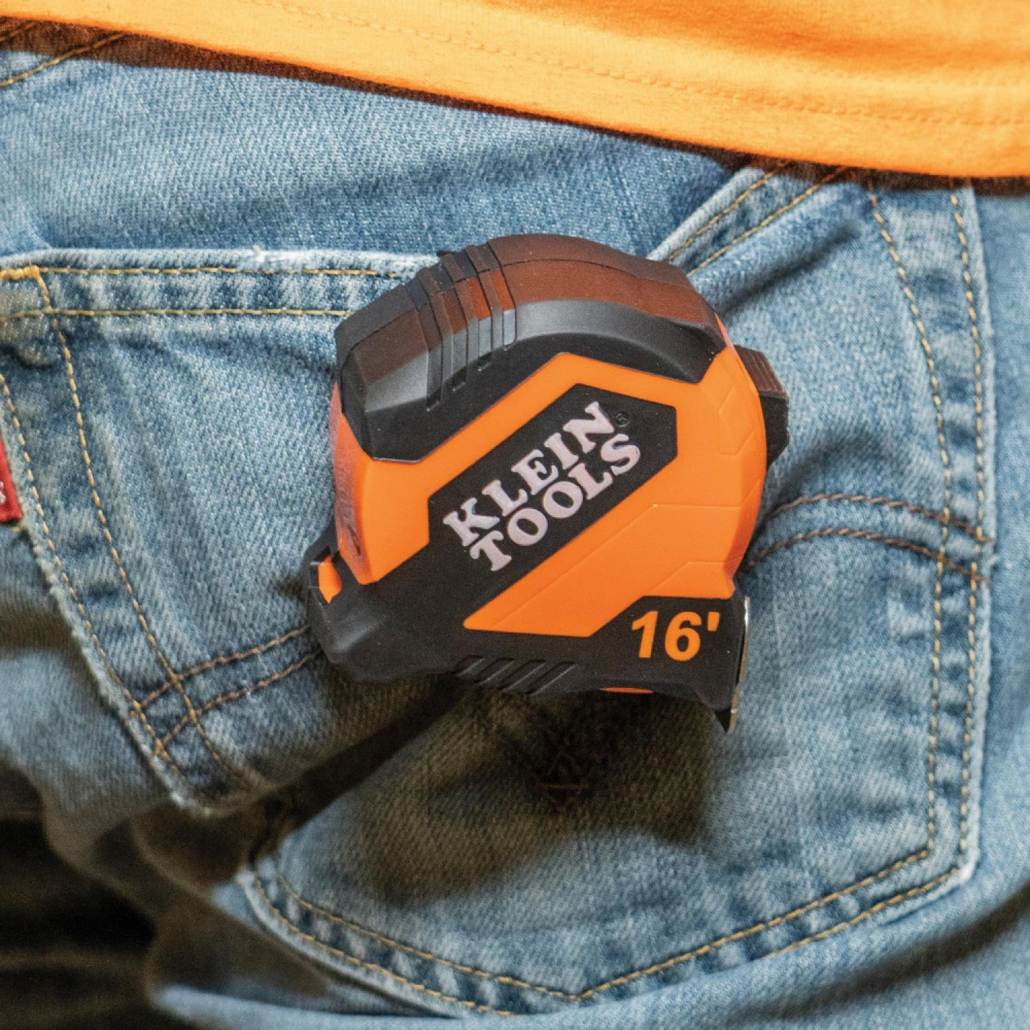 Klein Tools 9516 Tape Measure, 16-Foot Compact, Double-Hook
