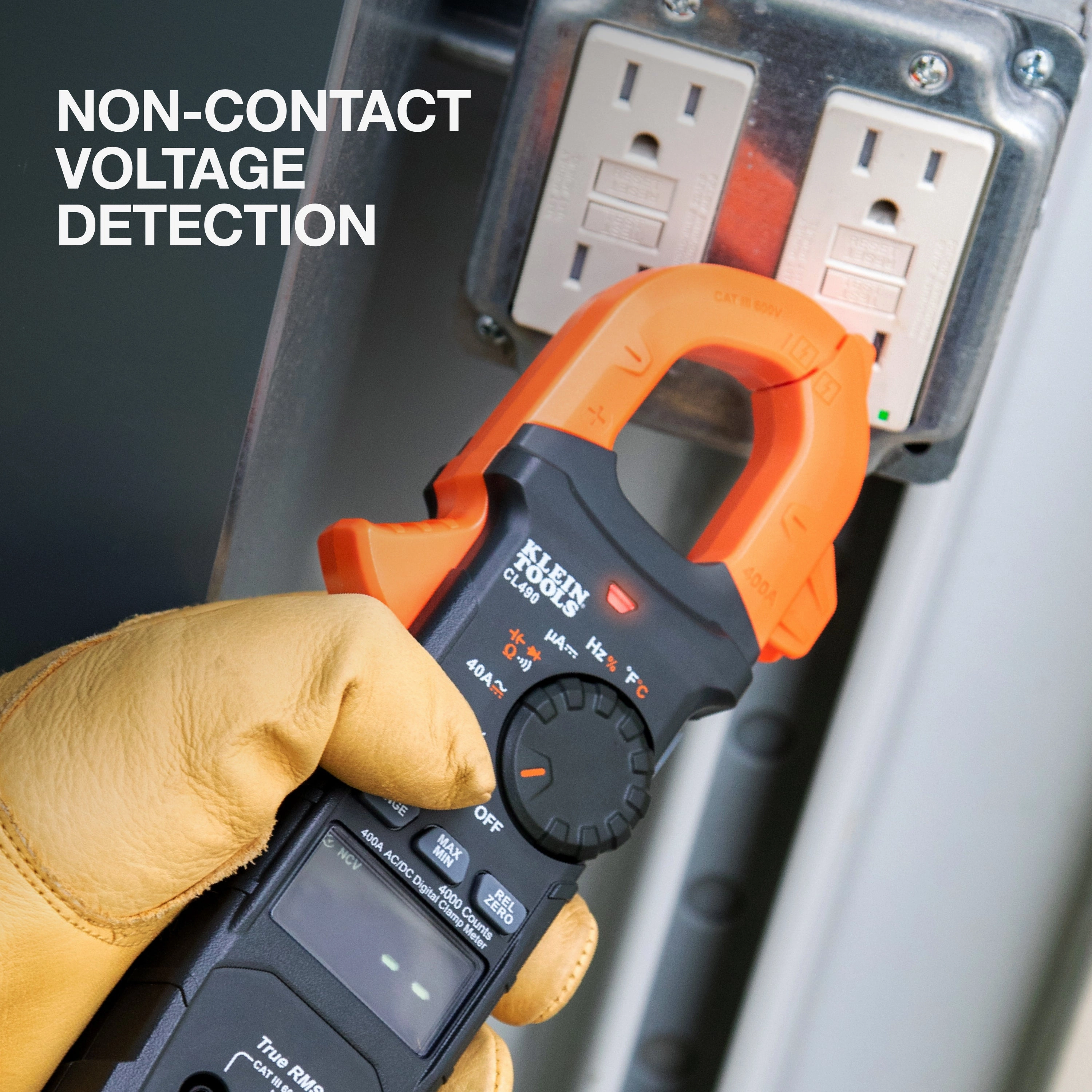 Klein Tools CL490 400A AC/DC Dual-Display Auto-Ranging Digital Clamp Meter
