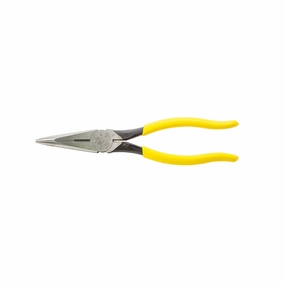 Klein Tools D203-8 Needle Nose Side Cutters, 8-Inch Alligator Pliers with Extended Handle
