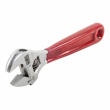 Klein Tools D506-4 Adjustable Wrench, Plastic Dipped, 4"