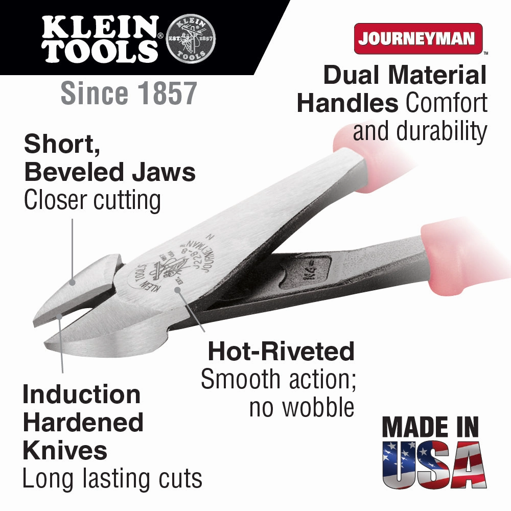 Klein Tools J228-8 Journeyman Diagonal-Cutting Pliers