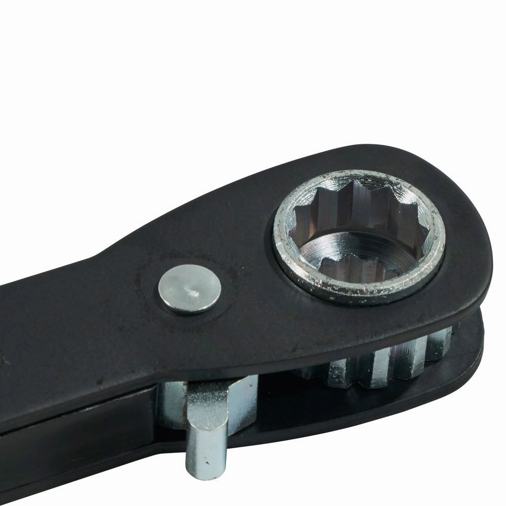 Klein Tools KT155HD Lineman's Ratcheting 5-in-1 Wrench, Heavy Duty