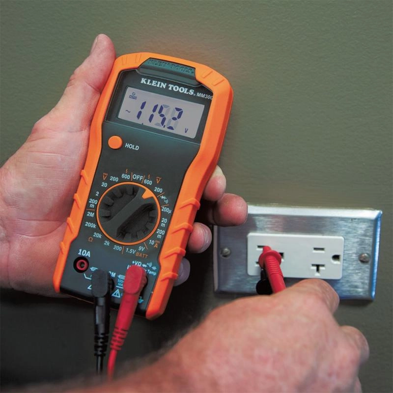 Klein Tools MM300 Digital Multimeter, Manual-Ranging, 600V