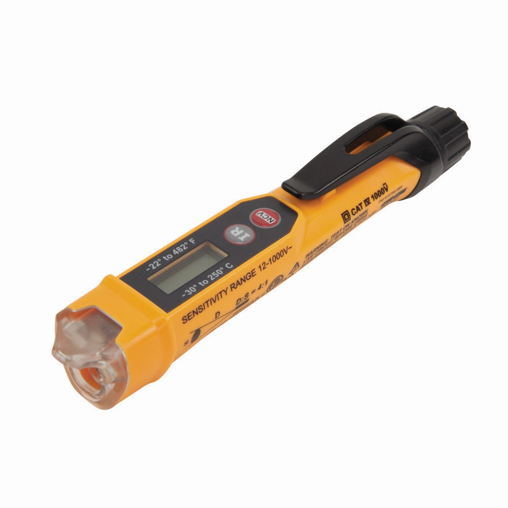 Klein Tools NCVT-4IR Non-Contact Voltage Tester with Infrared Thermometer Tests AC Voltage and IR Temperature