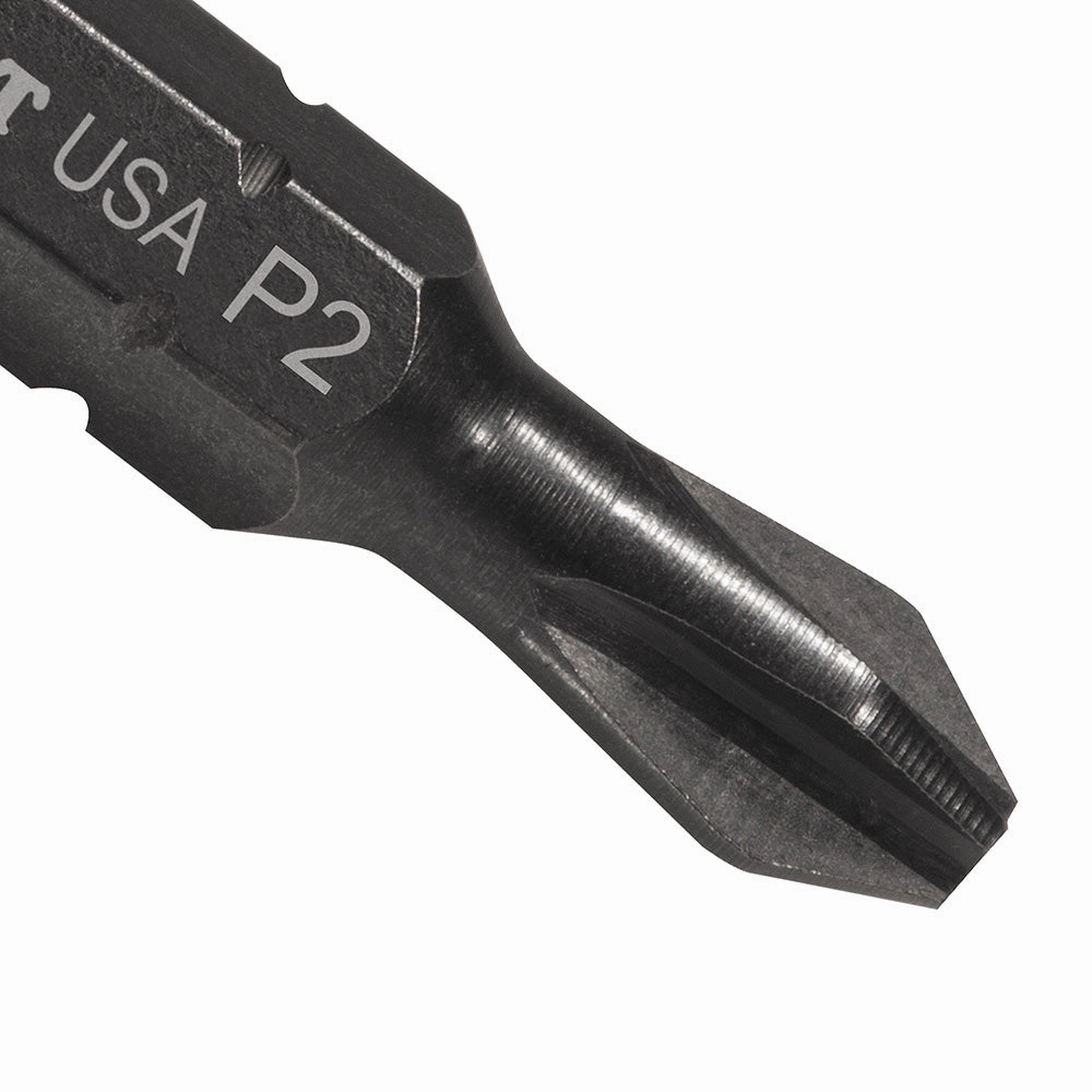 Klein Tools PH215 #2 x 1" Phillips Insert Power Drivers, 5 Piece
