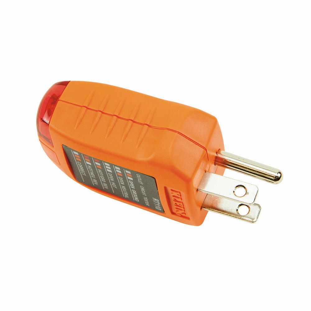 Klein Tools RT110 Receptacle Tester for North American AC Electrical Outlet Receptacles