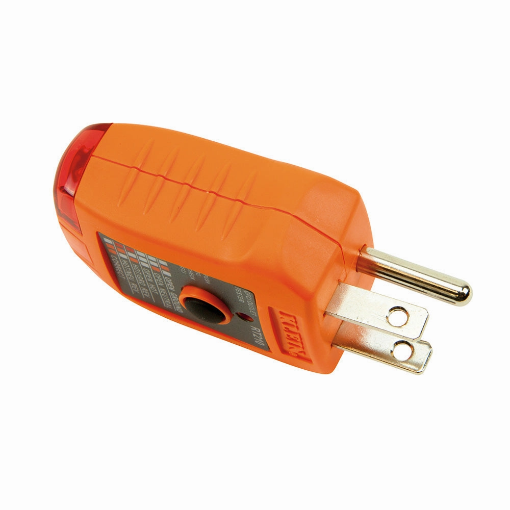 Klein Tools RT210 GFCI Receptacle Tester for North American AC Electrical Outlet Receptacles