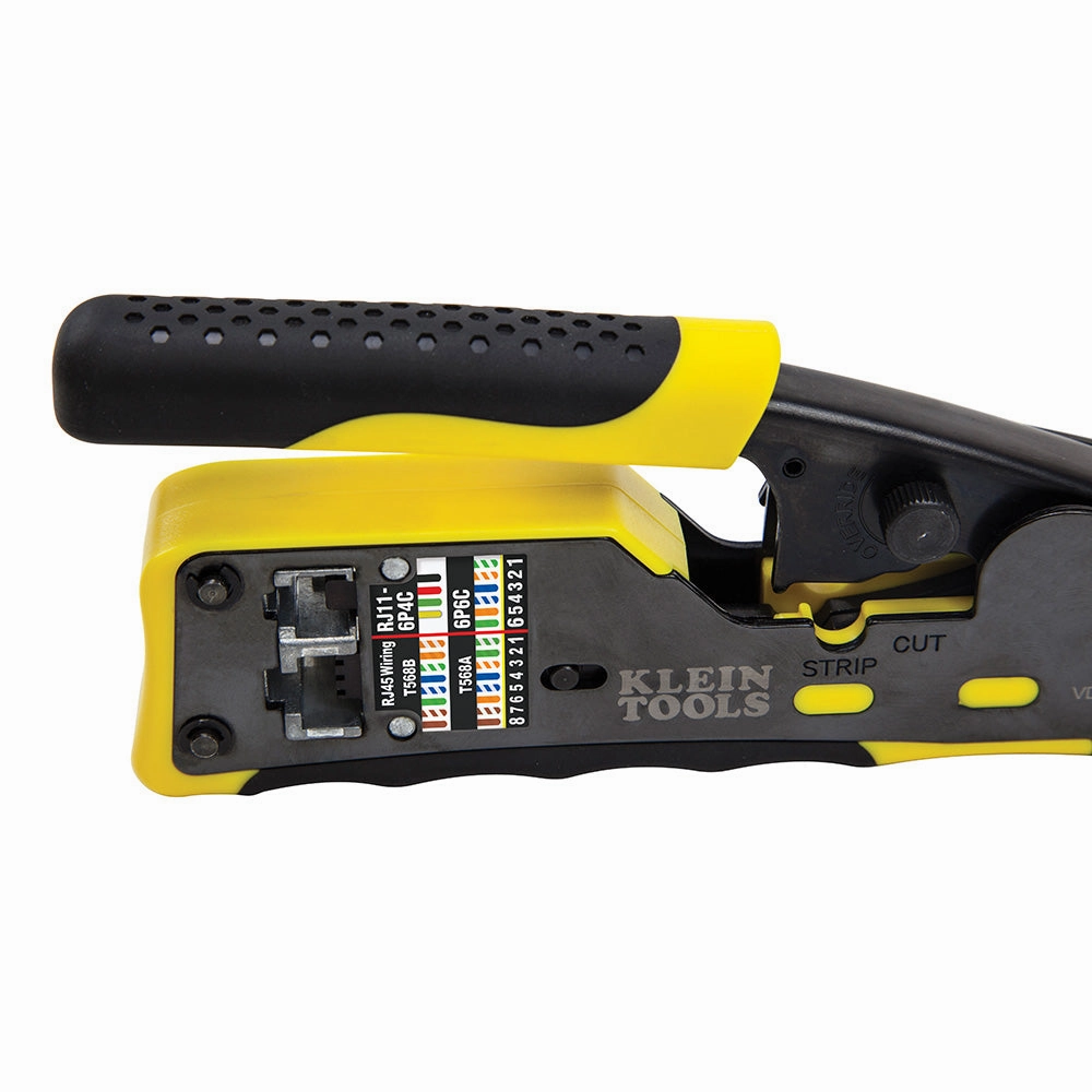 Klein Tools VDV226-110 Ratcheting Pass-Thru Modular Crimper