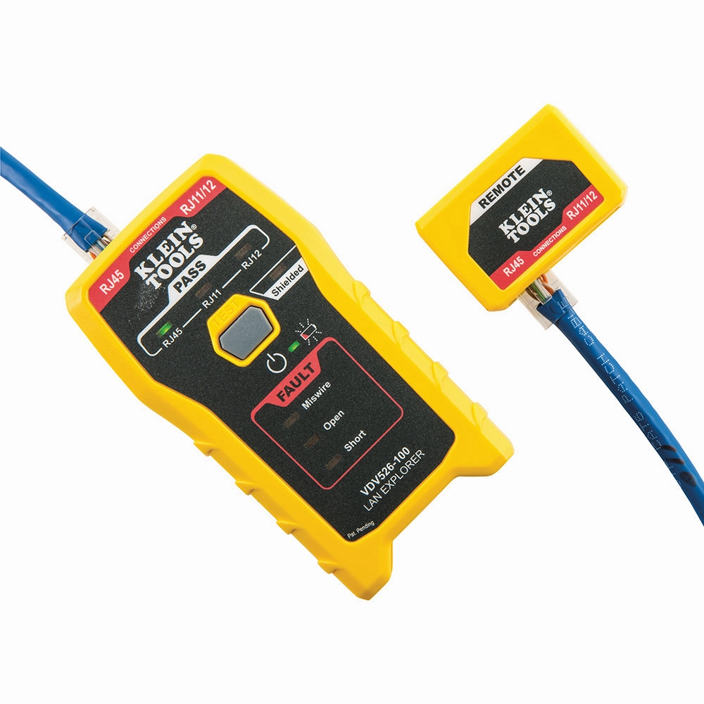 Klein Tools VDV526-100 LAN Explorer Data Cable Tester with Remote