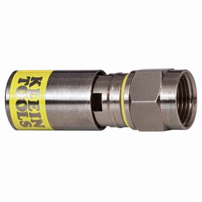 Klein Tools VDV812-606 Universal F Compression Connectors RG6/6Q, 10-Pack