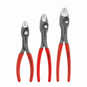 Knipex 00 20 06 US4 3 Pc TwinGrip Pliers Set, Plastic Dipped (6", 8", 10")