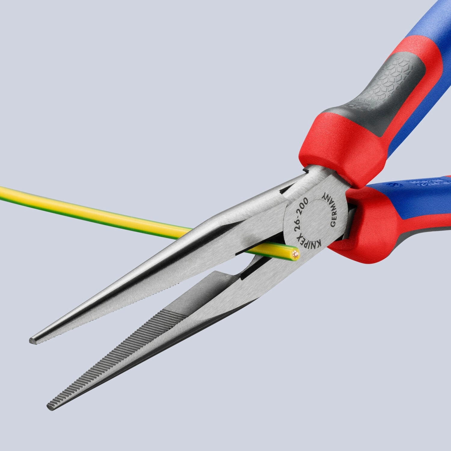 Knipex 26 12 200 KnipeXtend Long Nose Pliers with Cutter, 8"