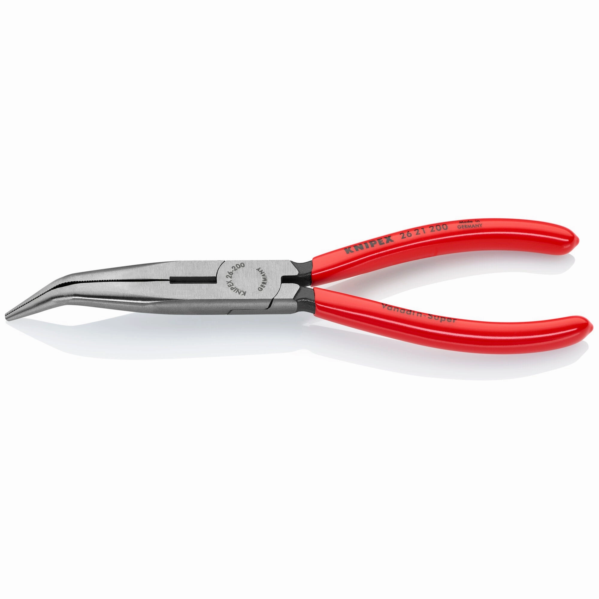 Knipex 26 21 200 SBA 8" Long Nose 40 Angled Pliers with Cutter