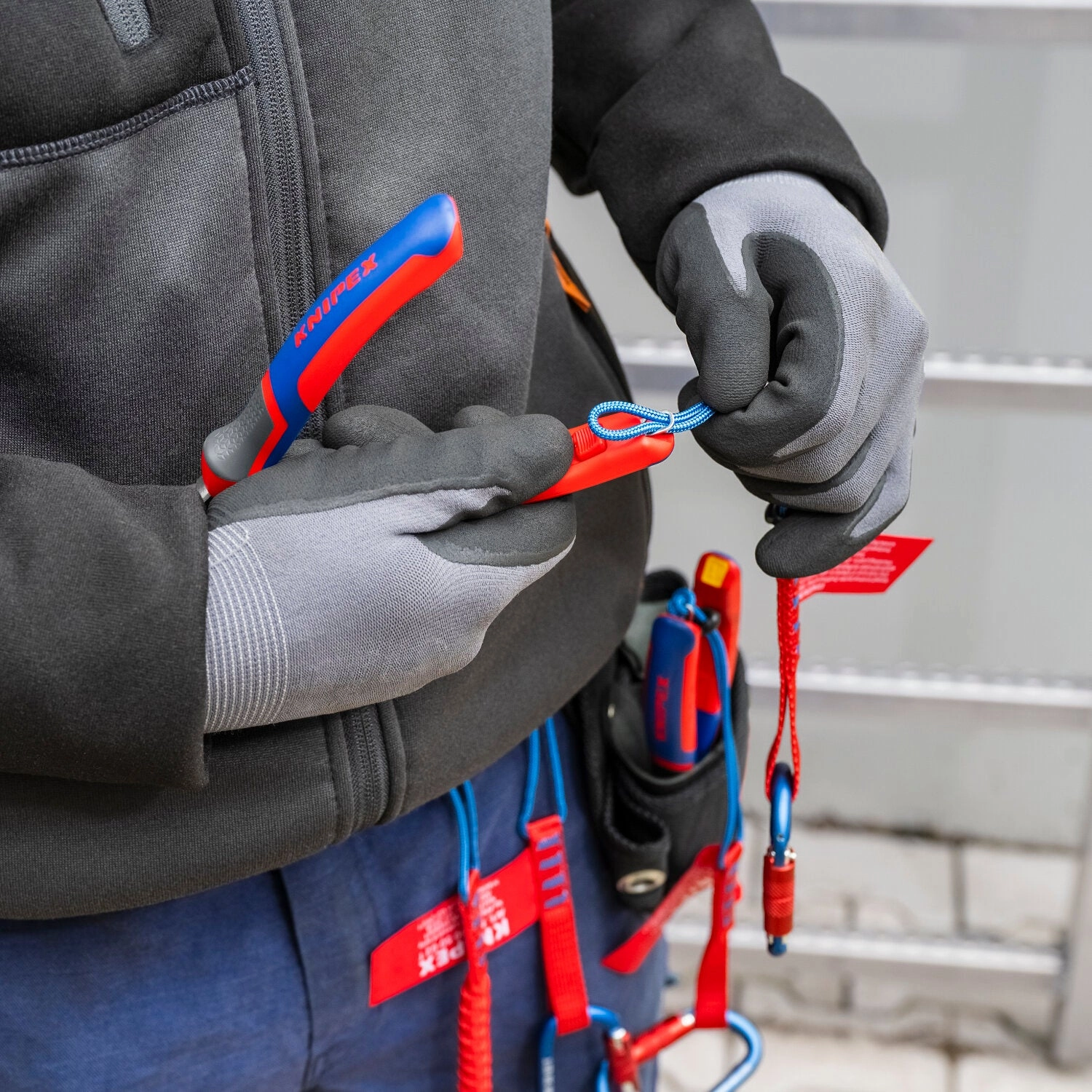 Knipex 26 22 200 KnipeXtend Long Nose 40 Angled Pliers with Cutter, 8"