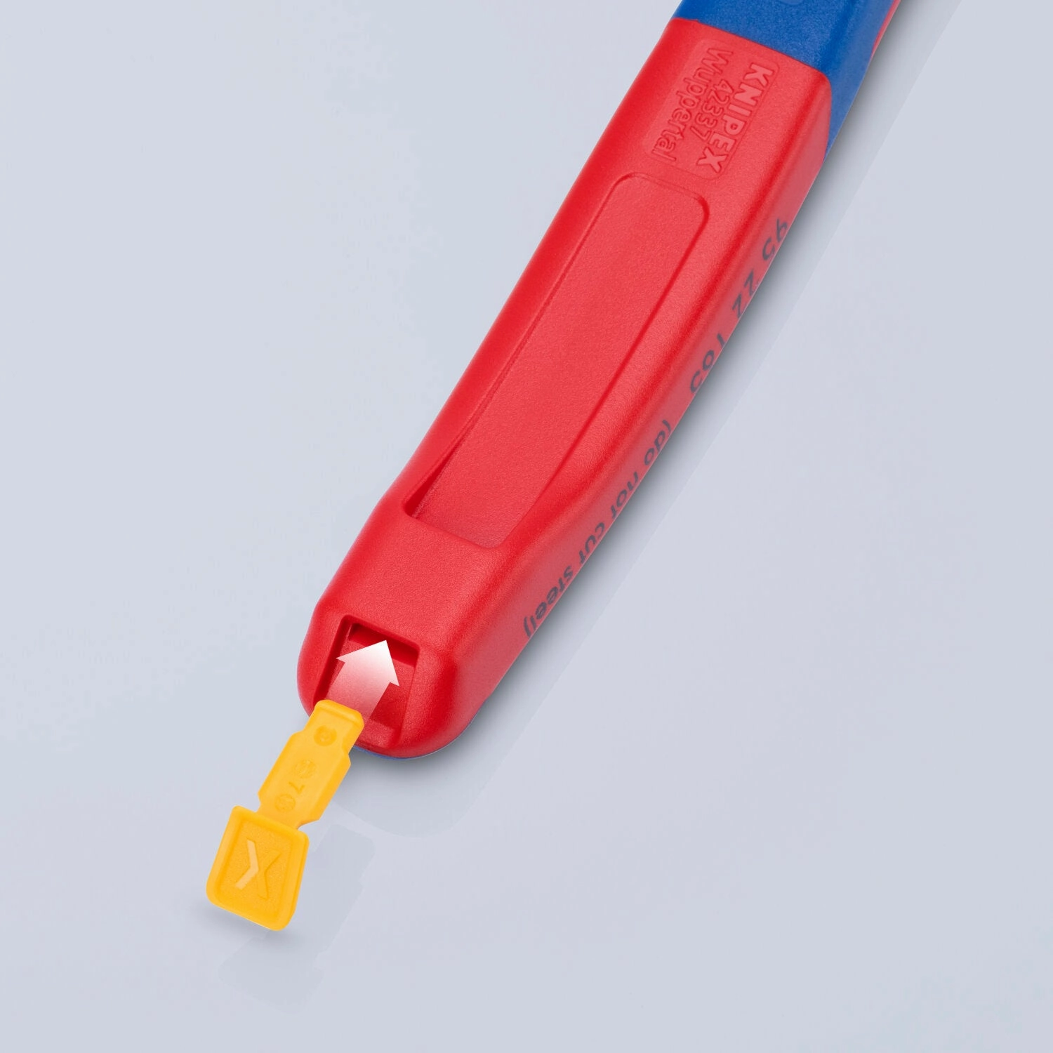 Knipex 26 22 200 KnipeXtend Long Nose 40 Angled Pliers with Cutter, 8"