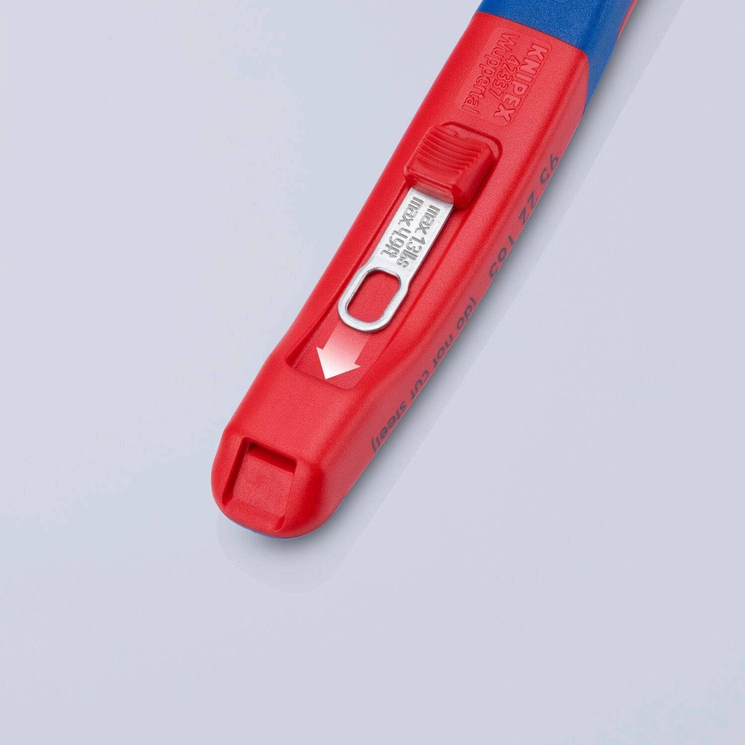 Knipex 26 22 200 KnipeXtend Long Nose 40 Angled Pliers with Cutter, 8"
