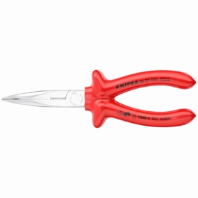 Knipex 26 27 200 8" Long Nose 40 Angled Pliers with Cutter-1000V Insulated