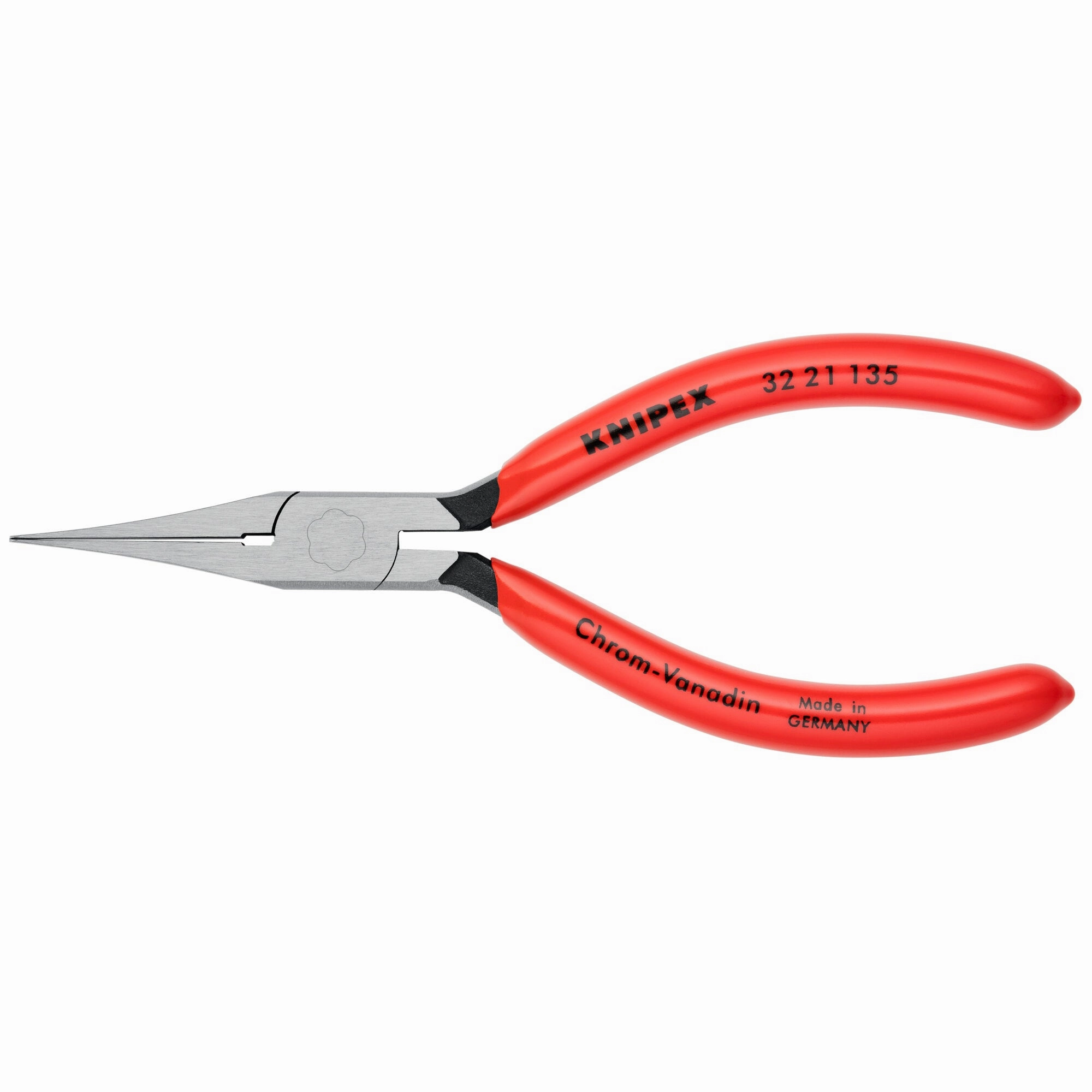 Knipex 32 21 135 5 1/4" Long Nose Relay Adjusting Pliers-Flat Tips