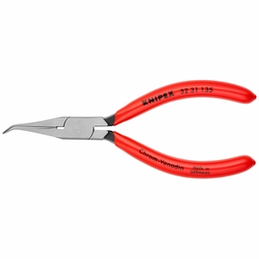 Knipex 32 31 135 5 1/4" Long Nose Relay Adjusting 40 Angled Pliers-Flat Tips