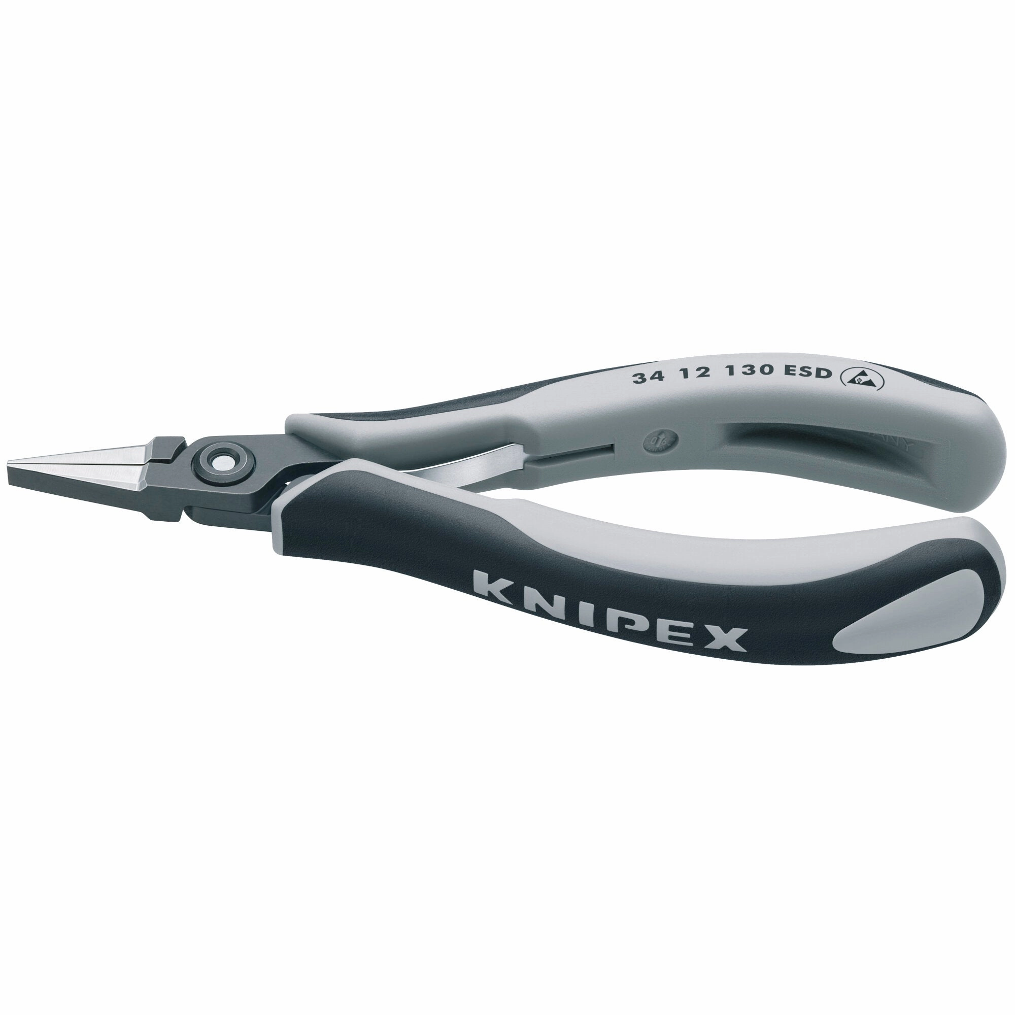 Knipex 34 12 130 ESD 5 1/4" Electronics Pliers-Flat Tips, ESD Handles
