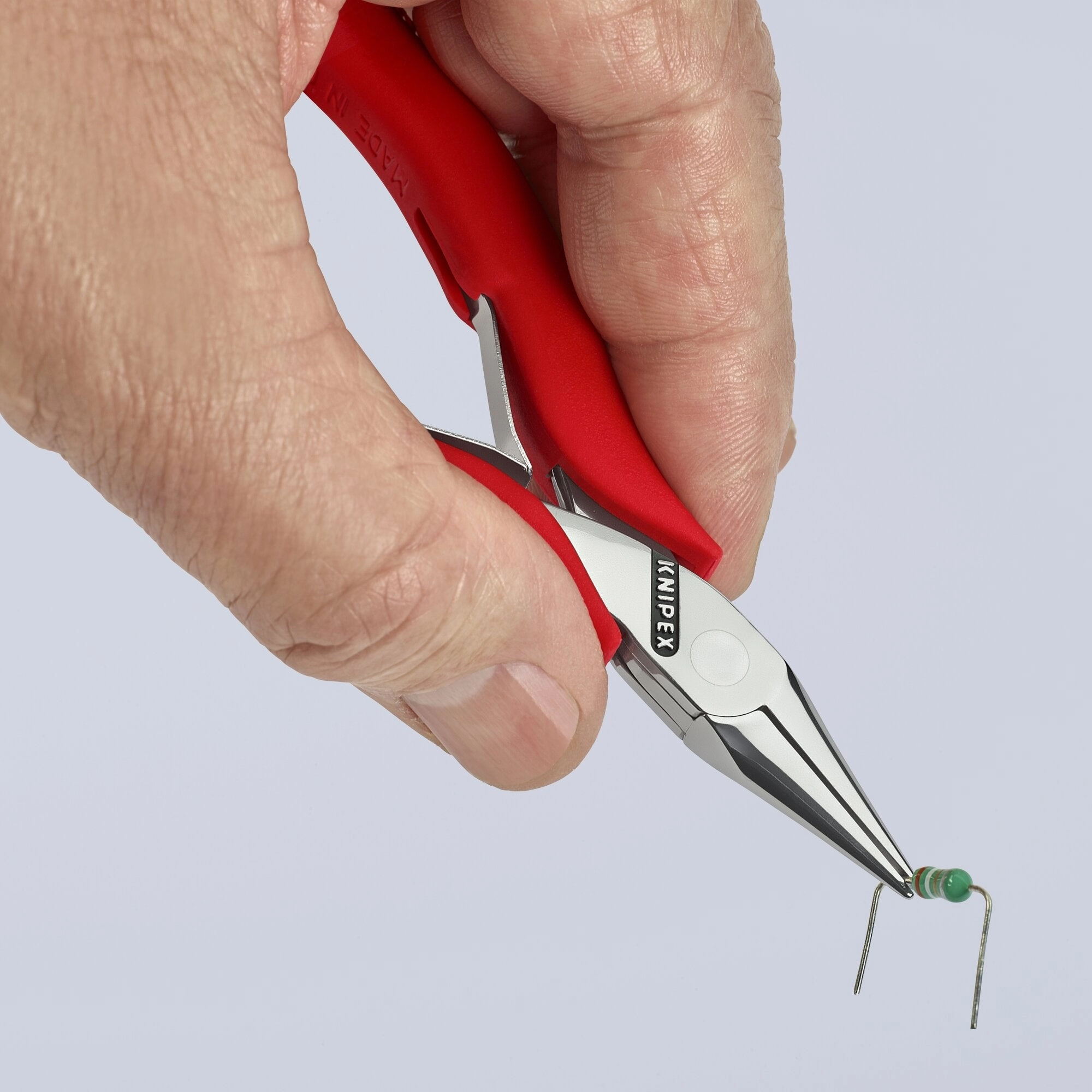 Knipex 35 21 115 4 1/2" Electronics Gripping Pliers-Half Round Tips