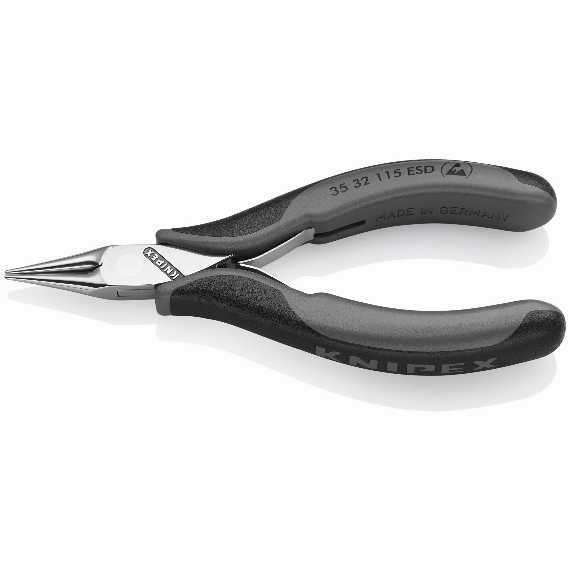 Knipex 35 32 115 ESD 4 1/2" Electronics Pliers-Round Tips, ESD Handles