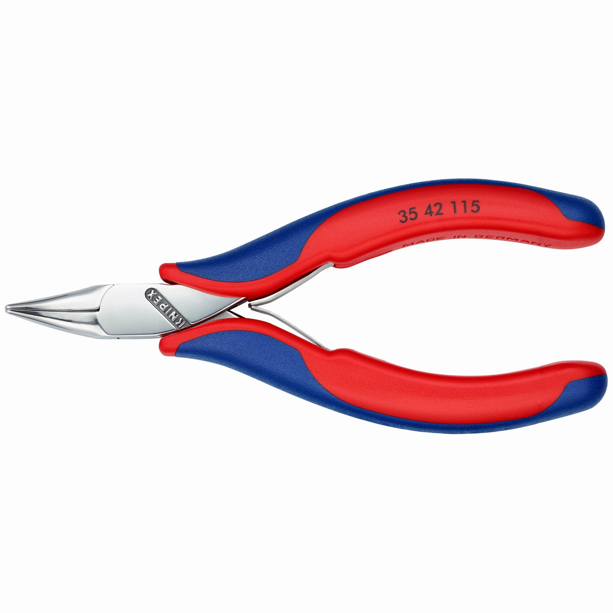 Knipex 35 42 115 4 1/2" Electronics 45 Angled Pliers-Half Round Tips