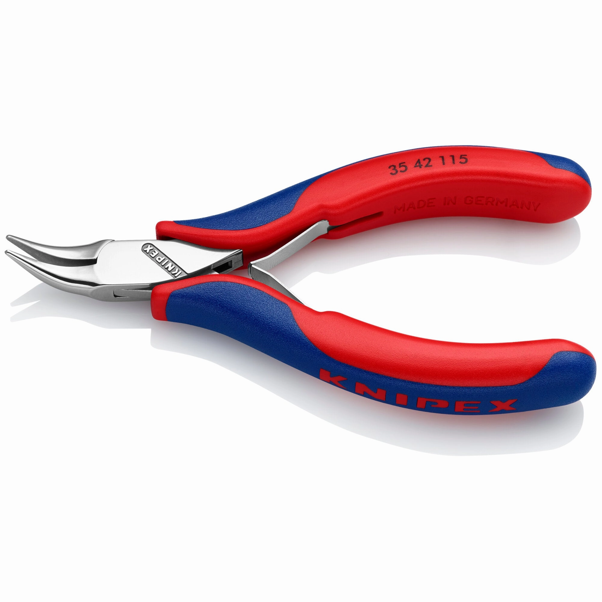 Knipex 35 42 115 4 1/2" Electronics 45 Angled Pliers-Half Round Tips
